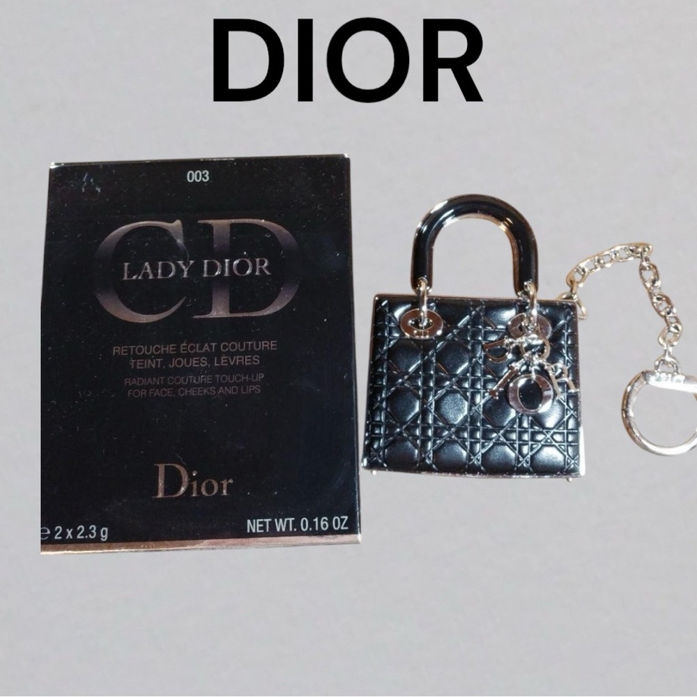 DIOR Lady Dior 003 French Chic Lip Cheek color Bag Charm Keychain - Picture 5 of 8